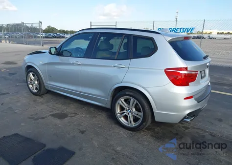 2014 BMW X3 xDrive35I z USA, uszkodzony, nr VIN 5UXWX7C57E0E81590